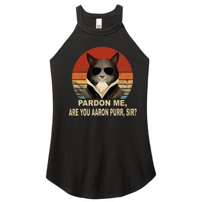 Alexander Hamilton Cat Women's Perfect Tri Rocker Tank