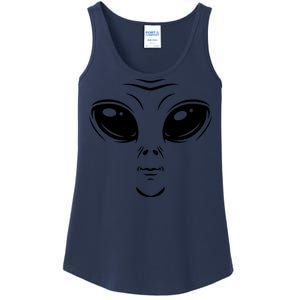 Alien Halloween Costume Cosmic Green Alien Face Halloween Ladies Essential Tank