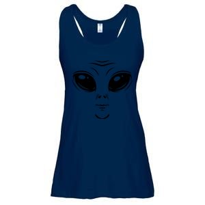 Alien Halloween Costume Cosmic Green Alien Face Halloween Ladies Essential Flowy Tank