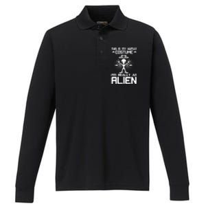 Alien Human Costume Reveal Performance Long Sleeve Polo