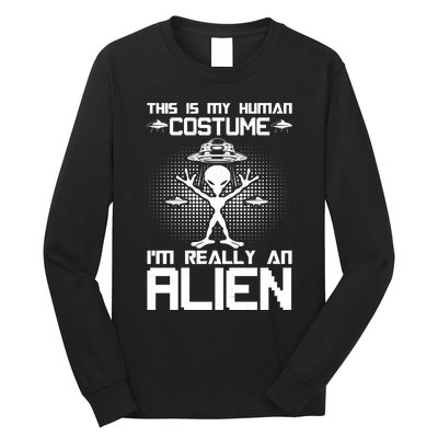 Alien Human Costume Reveal Long Sleeve Shirt