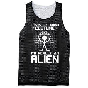 Alien Human Costume Reveal Mesh Reversible Basketball Jersey Tank