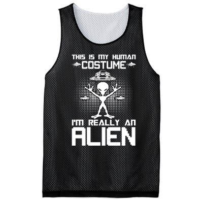 Alien Human Costume Reveal Mesh Reversible Basketball Jersey Tank