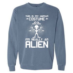 Alien Human Costume Reveal Garment-Dyed Sweatshirt