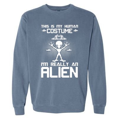 Alien Human Costume Reveal Garment-Dyed Sweatshirt