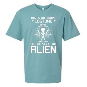 Alien Human Costume Reveal Sueded Cloud Jersey T-Shirt