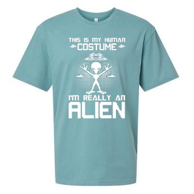 Alien Human Costume Reveal Sueded Cloud Jersey T-Shirt