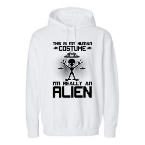 Alien Human Costume Reveal Garment-Dyed Fleece Hoodie