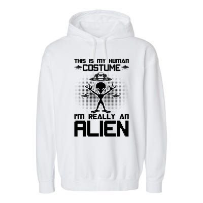 Alien Human Costume Reveal Garment-Dyed Fleece Hoodie