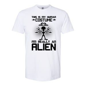 Alien Human Costume Reveal Softstyle CVC T-Shirt