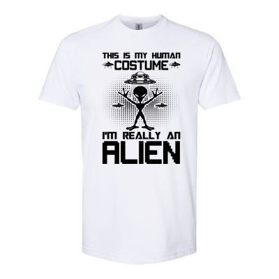 Alien Human Costume Reveal Softstyle CVC T-Shirt