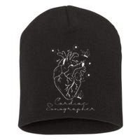 Anatomical Heart Cardiac Sonographer Rdcs Echocardiographer Short Acrylic Beanie