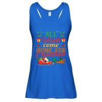 All Hearts Come Home For Christmas Santa Claus Snow Advent Meaningful Gift Ladies Essential Flowy Tank