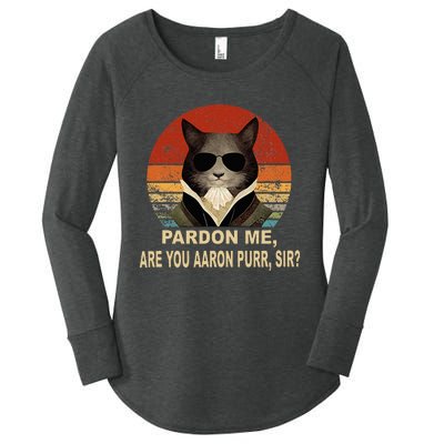 Alexander Hamilton Cat Women's Perfect Tri Tunic Long Sleeve Shirt