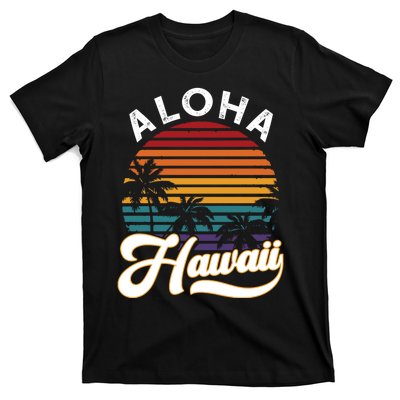 Aloha Hawaii Design Retro Vintage Sunset T-Shirt