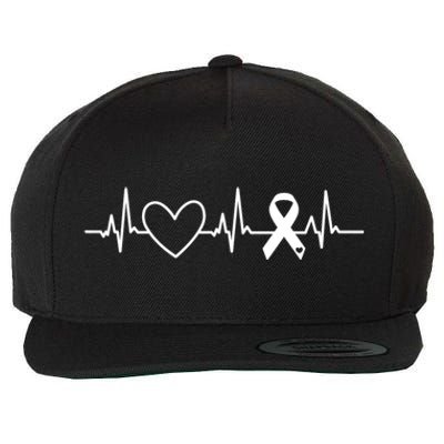 American Heart Disease Awareness Month Ribbon Go Red Heart Wool Snapback Cap