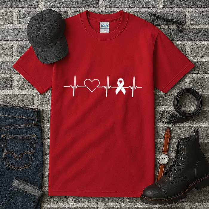 American Heart Disease Awareness Month Ribbon Go Red Heart Tall T-Shirt