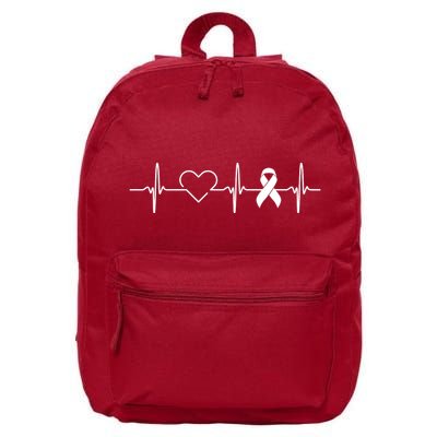 American Heart Disease Awareness Month Ribbon Go Red Heart 16 in Basic Backpack