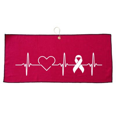 American Heart Disease Awareness Month Ribbon Go Red Heart Large Microfiber Waffle Golf Towel