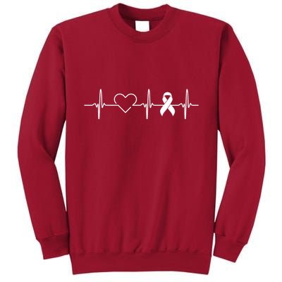 American Heart Disease Awareness Month Ribbon Go Red Heart Tall Sweatshirt