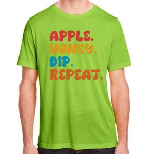 Apple Honey Dip Repeat Rosh Hashanah Jewish New Year Adult ChromaSoft Performance T-Shirt