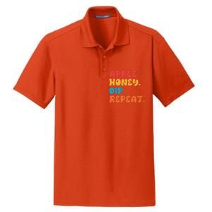 Apple Honey Dip Repeat Rosh Hashanah Jewish New Year Dry Zone Grid Polo