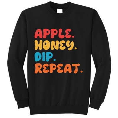 Apple Honey Dip Repeat Rosh Hashanah Jewish New Year Sweatshirt
