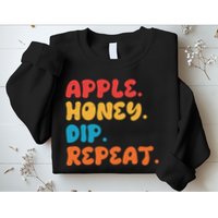 Apple Honey Dip Repeat Rosh Hashanah Jewish New Year Sweatshirt