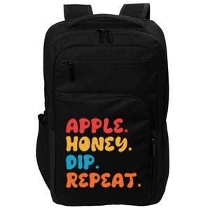 Apple Honey Dip Repeat Rosh Hashanah Jewish New Year Impact Tech Backpack