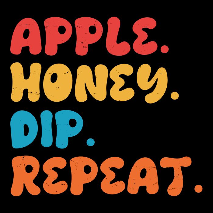 Apple Honey Dip Repeat Rosh Hashanah Jewish New Year Impact Tech Backpack