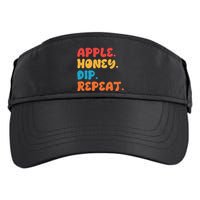 Apple Honey Dip Repeat Rosh Hashanah Jewish New Year Adult Drive Performance Visor