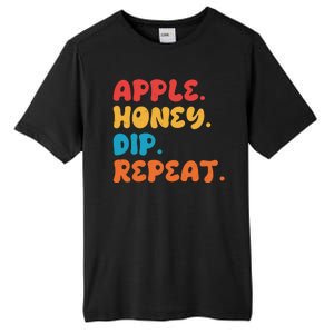 Apple Honey Dip Repeat Rosh Hashanah Jewish New Year Tall Fusion ChromaSoft Performance T-Shirt