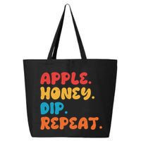 Apple Honey Dip Repeat Rosh Hashanah Jewish New Year 25L Jumbo Tote