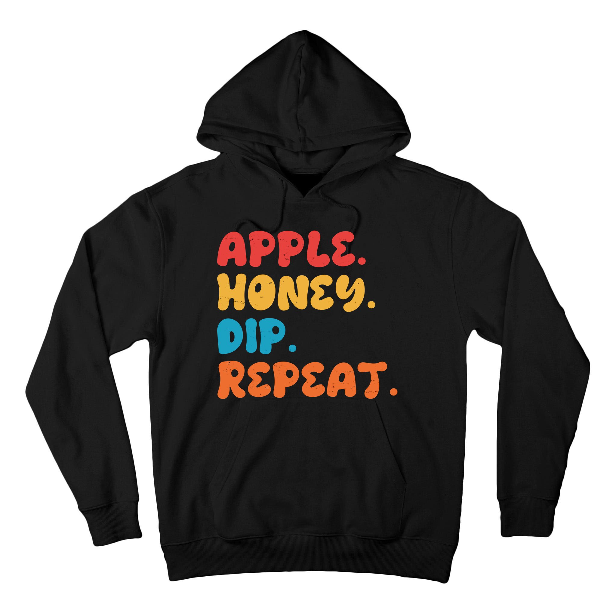 Apple Honey Dip Repeat Rosh Hashanah Jewish New Year Tall Hoodie