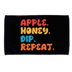 Apple Honey Dip Repeat Rosh Hashanah Jewish New Year Microfiber Hand Towel