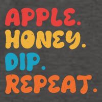 Apple Honey Dip Repeat Rosh Hashanah Jewish New Year Vector Backpack