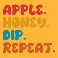 Apple Honey Dip Repeat Rosh Hashanah Jewish New Year Cooling Performance Crew T-Shirt