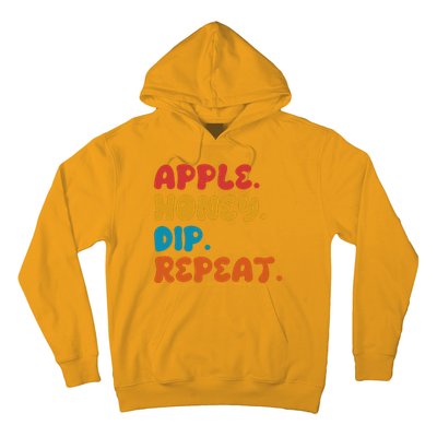 Apple Honey Dip Repeat Rosh Hashanah Jewish New Year Hoodie