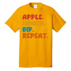 Apple Honey Dip Repeat Rosh Hashanah Jewish New Year Tall T-Shirt