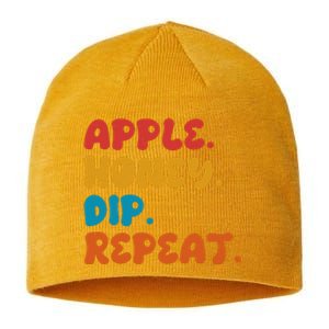 Apple Honey Dip Repeat Rosh Hashanah Jewish New Year Sustainable Beanie