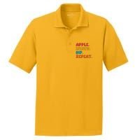 Apple Honey Dip Repeat Rosh Hashanah Jewish New Year PosiCharge RacerMesh Polo