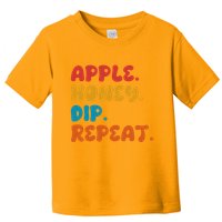 Apple Honey Dip Repeat Rosh Hashanah Jewish New Year Toddler T-Shirt