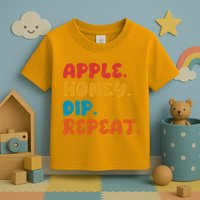 Apple Honey Dip Repeat Rosh Hashanah Jewish New Year Toddler T-Shirt