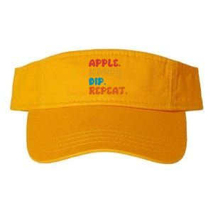 Apple Honey Dip Repeat Rosh Hashanah Jewish New Year Valucap Bio-Washed Visor