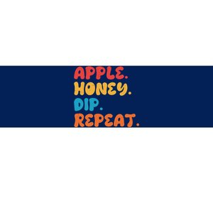 Apple Honey Dip Repeat Rosh Hashanah Jewish New Year Bumper Sticker