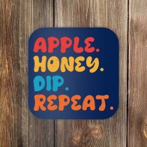 Apple Honey Dip Repeat Rosh Hashanah Jewish New Year Coaster