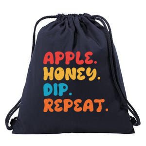 Apple Honey Dip Repeat Rosh Hashanah Jewish New Year Drawstring Bag