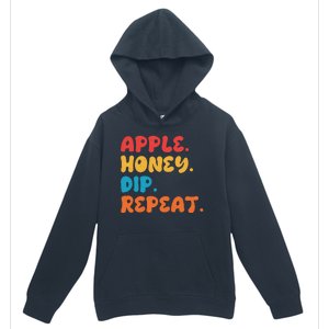 Apple Honey Dip Repeat Rosh Hashanah Jewish New Year Urban Pullover Hoodie