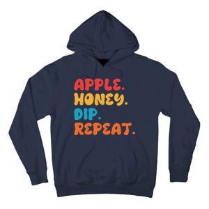 Apple Honey Dip Repeat Rosh Hashanah Jewish New Year Tall Hoodie