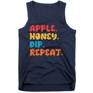 Apple Honey Dip Repeat Rosh Hashanah Jewish New Year Tank Top